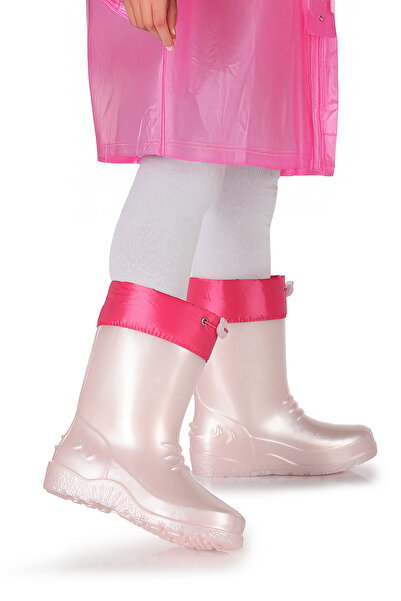 KARAMAZI Linze Sedefli Su Geçirmez Kız Çocuk Yağmur Çizmesi