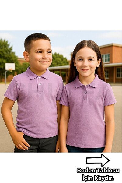 chulfa Školska majica za decu sa polo kragnom, unisex, 1 komad
