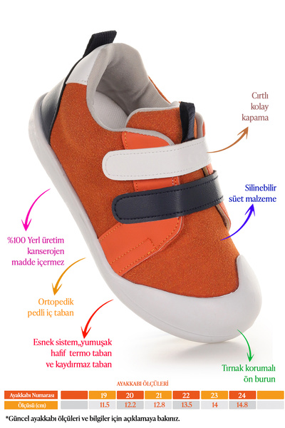 KARAMAZI Chiffo First Step Velcro Baby Boy Sneakers