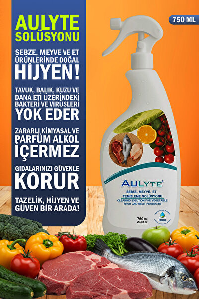 Aultye Sebze, Meyve, Et Ürünü Temizleme Solüsyonu 750 ml