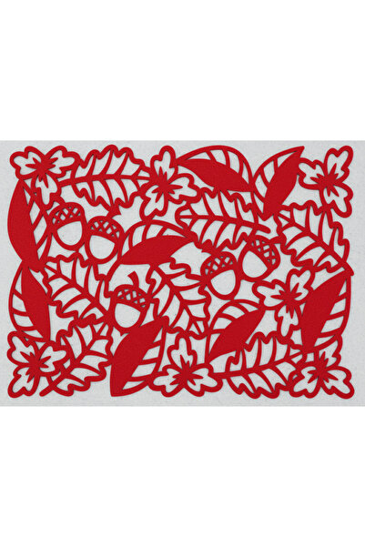 Grand Fine Art 2 bucăți de covoraș american din pâslă roșu 33x44