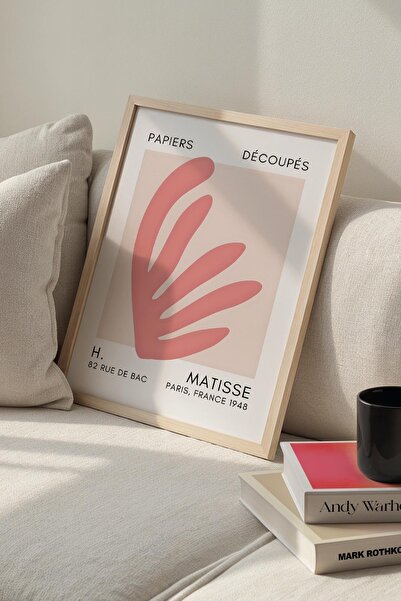 Opak Design Βοτανική σειρά Dusty Pink Floral Matisse Ζωγραφική τοίχου με φυσι...