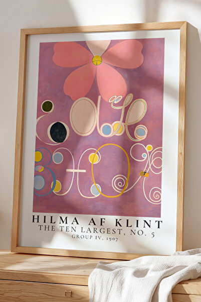 Opak Design Hilma Af Klint - Spiritual Geometry - Ζωγραφική τοίχου με ξύλινο ...