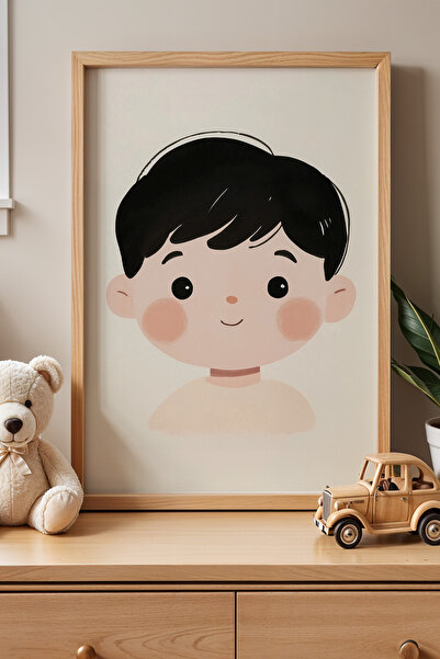 HİGUERA Χαριτωμένη φιγούρα αγοριού - Πίνακας παιδικού και βρεφικού δωματίου μ...