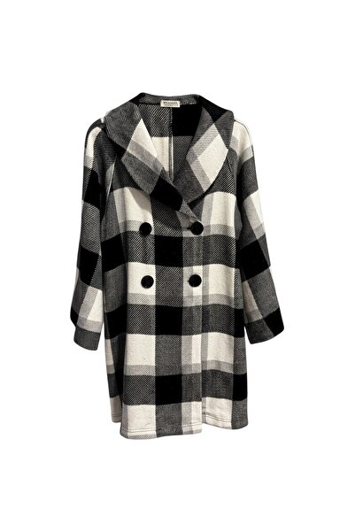 SARE ERKMEN Winter 50% Wool Blend Coat Large Size Cashmere and Boucle Fabric