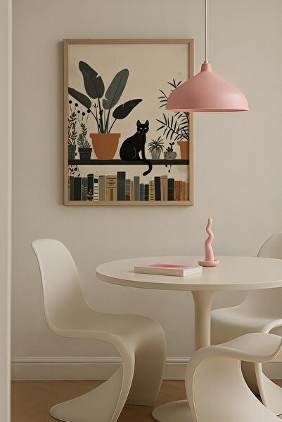 Opak Design Vintage γυναικεία φιγούρα κίτρινη μαξιμαλιστική τέχνη ζωγραφική τ...
