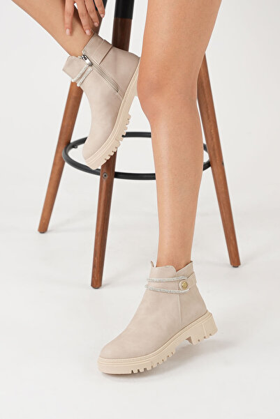 DAD WOLF Άνετα γυναικεία μποτάκια Stoned Daily Trend με φερμουάρ