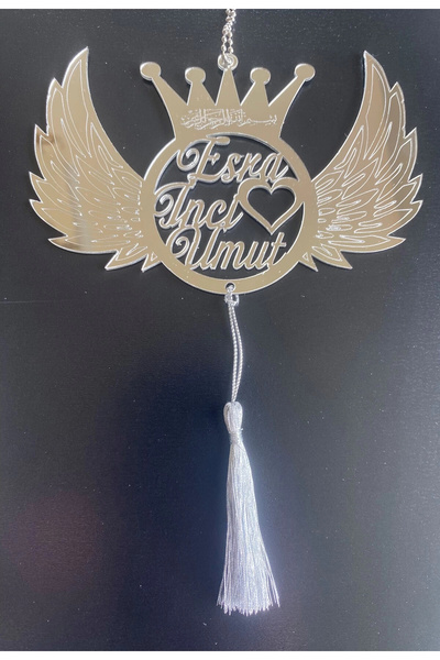 RetroLazer Ayna Pleksi Araba Dikiz Aynası Süsü GÜMÜŞ B16