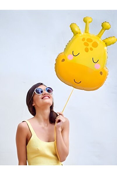 PartiCompany Giraffe Head Foil Balloon – 74 X 51 cm 🎈 🦒 ✨