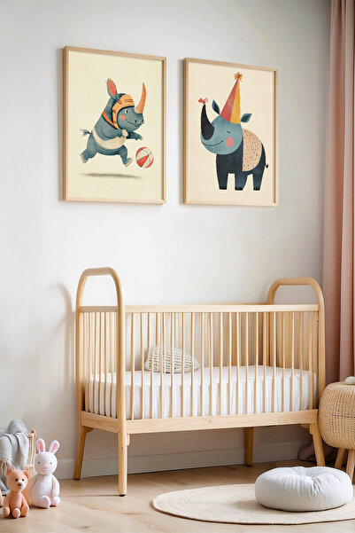 HİGUERA 2-Piece Ball Playing Rhinoceroses Παιδικό Δωμάτιο και Βρεφικό Δωμάτιο...