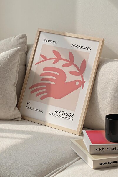 Opak Design Βοτανική σειρά Dusty Pink Floral Matisse Ζωγραφική τοίχου με φυσι...