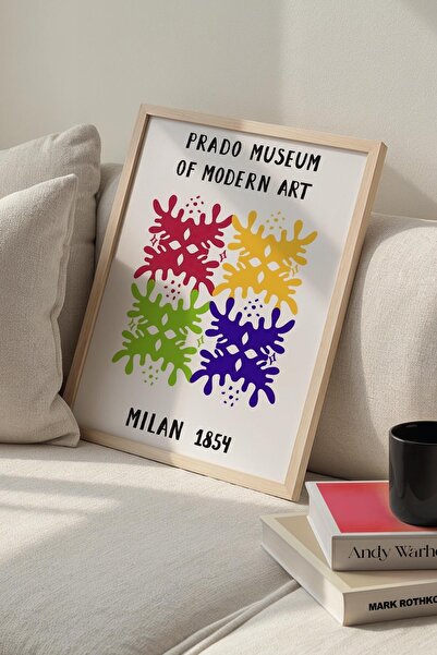 Opak Design Βοτανική Σειρά Ζωντανό Πολύχρωμο Floral Matisse Πίνακας τοίχου με...