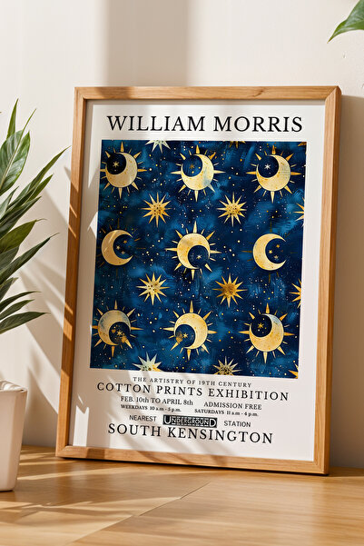 Opak Design William Morris Καλλιτεχνικό Σχέδιο Vintage Πίνακας Τέχνης με Φυσι...