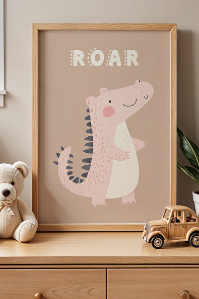 HİGUERA Δυνατός Δεινόσαυρος - Πίνακας Παιδικού και Βρεφικού Δωματίου με Φυσικ...