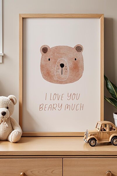Opak Design Dreamer Bear Παιδικό Δωμάτιο Ζωγραφική τοίχου με ξύλινο πλαίσιο