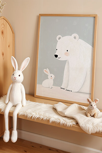 HİGUERA Love of Polar Bear and Rabbit - Πίνακας παιδικού και βρεφικού δωματίο...