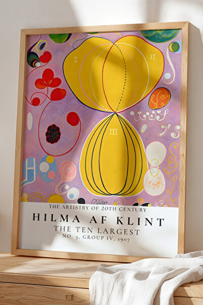 Opak Design Hilma Af Klint - Spiritual Geometry - Ζωγραφική τοίχου με ξύλινο ...