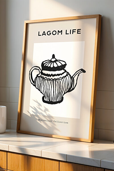Opak Design Vintage Tea Delight - Μινιμαλιστική Ζωγραφική Τοίχου Κουζίνας με ...