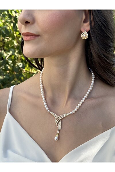 İLK İNCİ TAKI İnci Set – ST059 Gold Renk