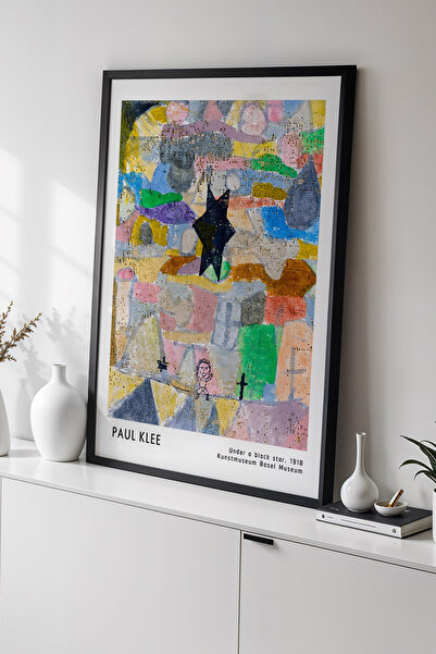 Opak Design Paul Klee - Συμφωνία των χρωμάτων - Πίνακας τοίχου με ξύλινο πλαίσιο