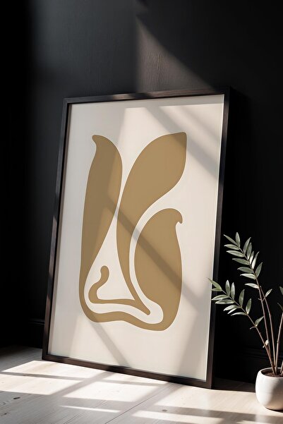 Opak Design Βοτανική Σειρά Floral Matisse Φυσικό Ξύλινο Πλαίσιο Ζωγραφική τοίχου