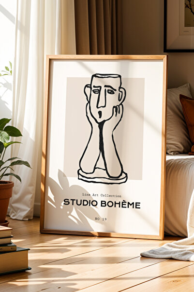 Opak Design Στούντιο Bohemian Vintage Σχέδιο Πίνακας Τοίχου με Φυσικό Ξύλινο ...