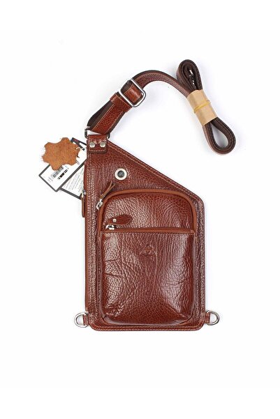 Aka Deri Leather Tan Shoulder Bag 118 63