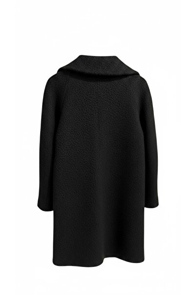 SARE ERKMEN Winter 50% Wool Blend Coat Large Size Cashmere and Boucle Fabric