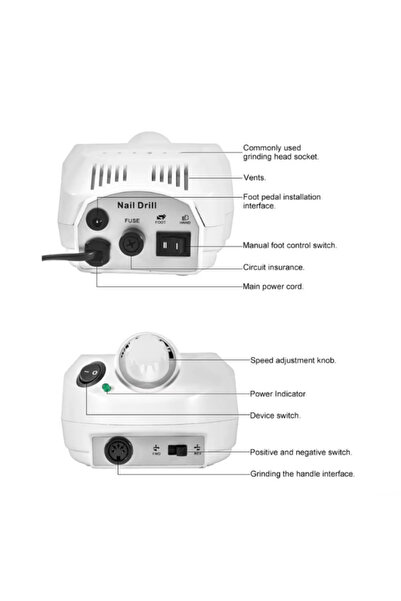 Fujika Profesyonel Nail Drill Elektrikli Freze Protez Tırnak Törpü Manikür Pedikür Protez Tırnak Makinesi