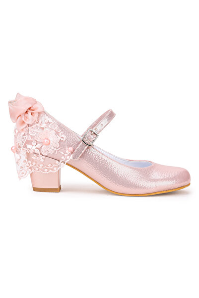 KARAMAZI 754 Vakko Günlük Kız Çocuk 4 Cm Topuk Babet Ayakkabı