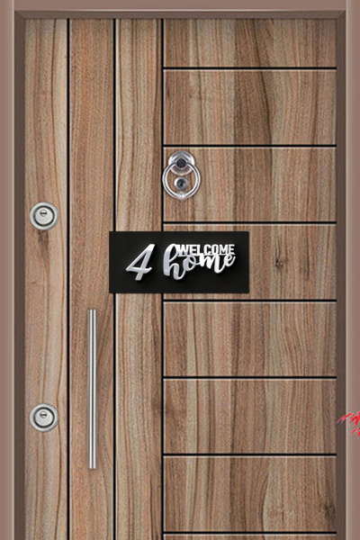 RetroLazer Dekoratif Aynalı Kapı Numarası Pleksi KN006