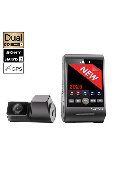 Viofo A229 Ultra DUO 2CH Cameră auto DVR dual Ultra HD 4K HDR - Wi-Fi - cu senzori de imagine Sony