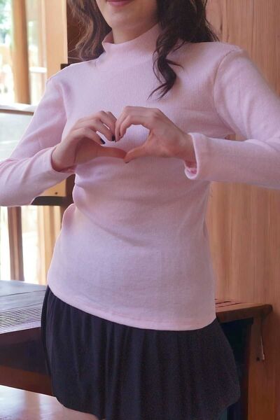 Aslında Look Ribbed Long Sleeve Lycra Flexible Bady