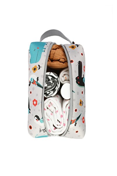 HAMUR Dirty Clean Wet Organizer Bag Animal Baby Kids Clothes Laundry Mommy Makeup Mattress Bag