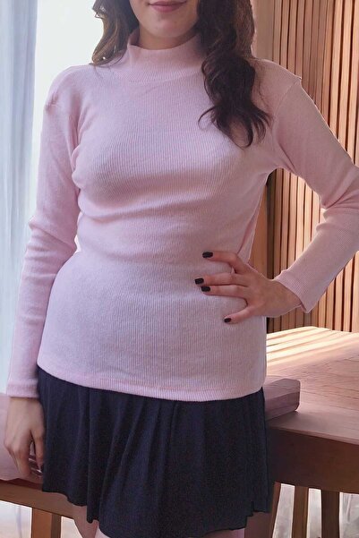 Aslında Look Ribbed Long Sleeve Lycra Flexible Bady