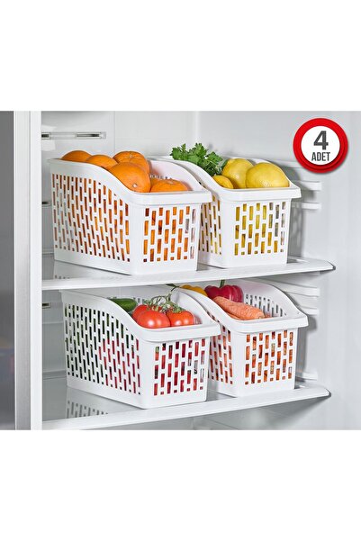 Tidy Home 4 Adet Buzdolabı içi Düzenleyici Organizer Sepet