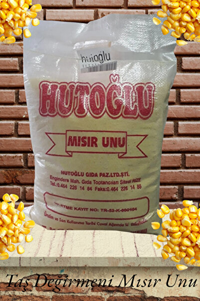 HUTOĞLU Mısır Unu Ekmeklik Orta Kalınlıkta Taş Değirmeni Birinci Sınıf 5 kg.