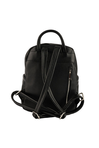 AZZURA Joplin backpack, made of 100% natural leather, black