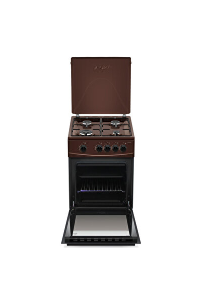 ALBATROS Aragaz AL452MBS, 4 arzatoare pe gaz, Cuptor pe gaz, 52 L, Siguranta plita si cuptor