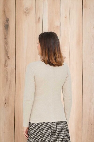 Aslında Look Ribbed Long Sleeve Lycra Flexible Bady