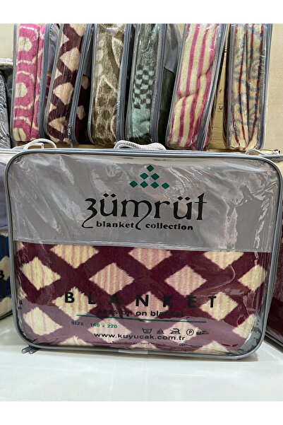 Zümrüt Одномісний ковдра для слуги - справжній акрил - змішані кольори.