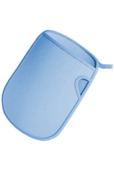 OptimStar Exfoliating Glove for Body Care, Ergonomic, Soft and Durable, Viscose, Blue