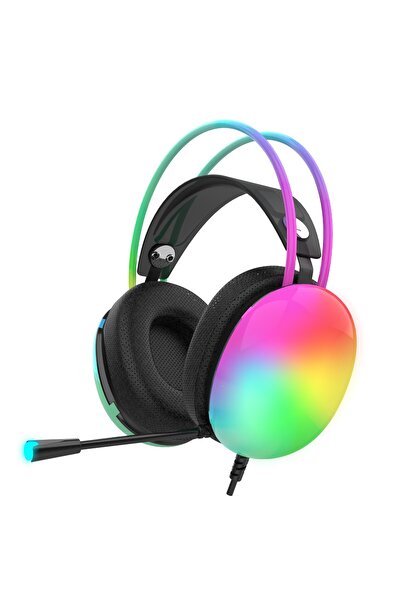 Inca IGK-X8S Empousa Series 7.1 Surround Transparan RGB Led Effect Gamıng Hea...