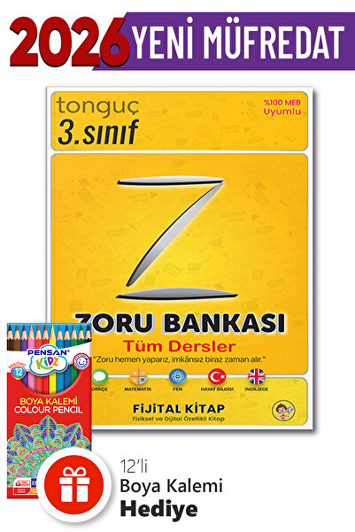 Tonguç Yayınları 3. Sınıf Zoru Bankası Tüm Dersler +Hediyeli