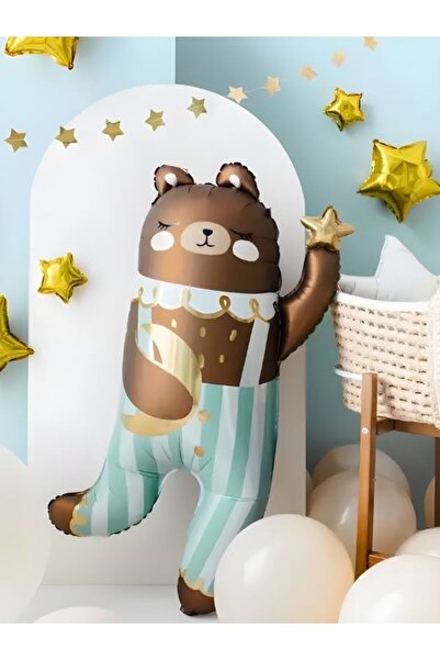 PartiCompany Cute Bear Foil Balloon – 79 X 60 cm 🎈 🐻 ✨