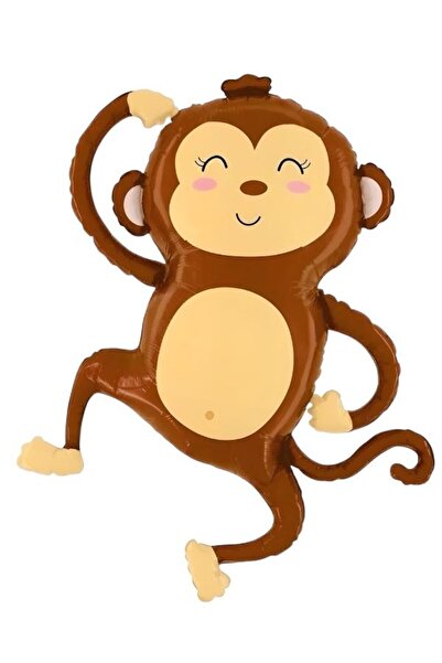 PartiCompany Monkey Foil Balloon – 90 X 85 cm 🎈 🐵 ✨