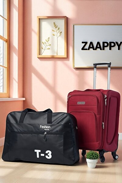 ZAAPPY Soft Material 20 Inch (7-10kg) Luggage Lightweight Cabin Size - Durable T3 Duffle Bag Combo