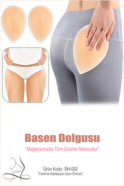 femline SH002- Silikon Yapışkanlı Basen Büyütme ve Şekillendirici Ped - Çıkarılabilir - Belirgin Hatlar