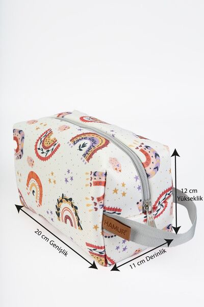 HAMUR Dirty Clean Wet Organizer Bag Sky Powder Baby Kids Clothes Laundry Mommy Makeup Mattress Bag