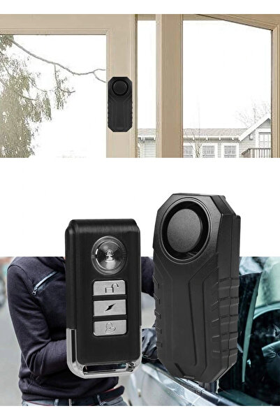 Genel Markalar Motosiklet Bisiklet Alarmı Uzaktan Kumandalı 113db Su Geçirmez Sos Fonksiyon 7 Seviye Hassasiyet